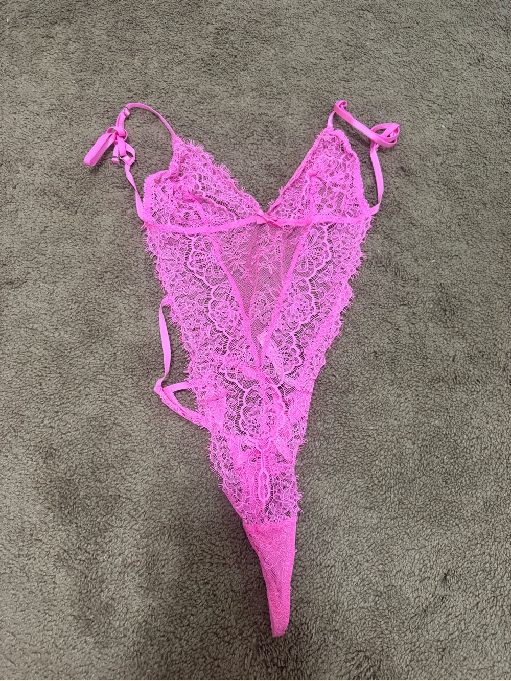 Victoria Secret Pink Lace Teddy Lingerie